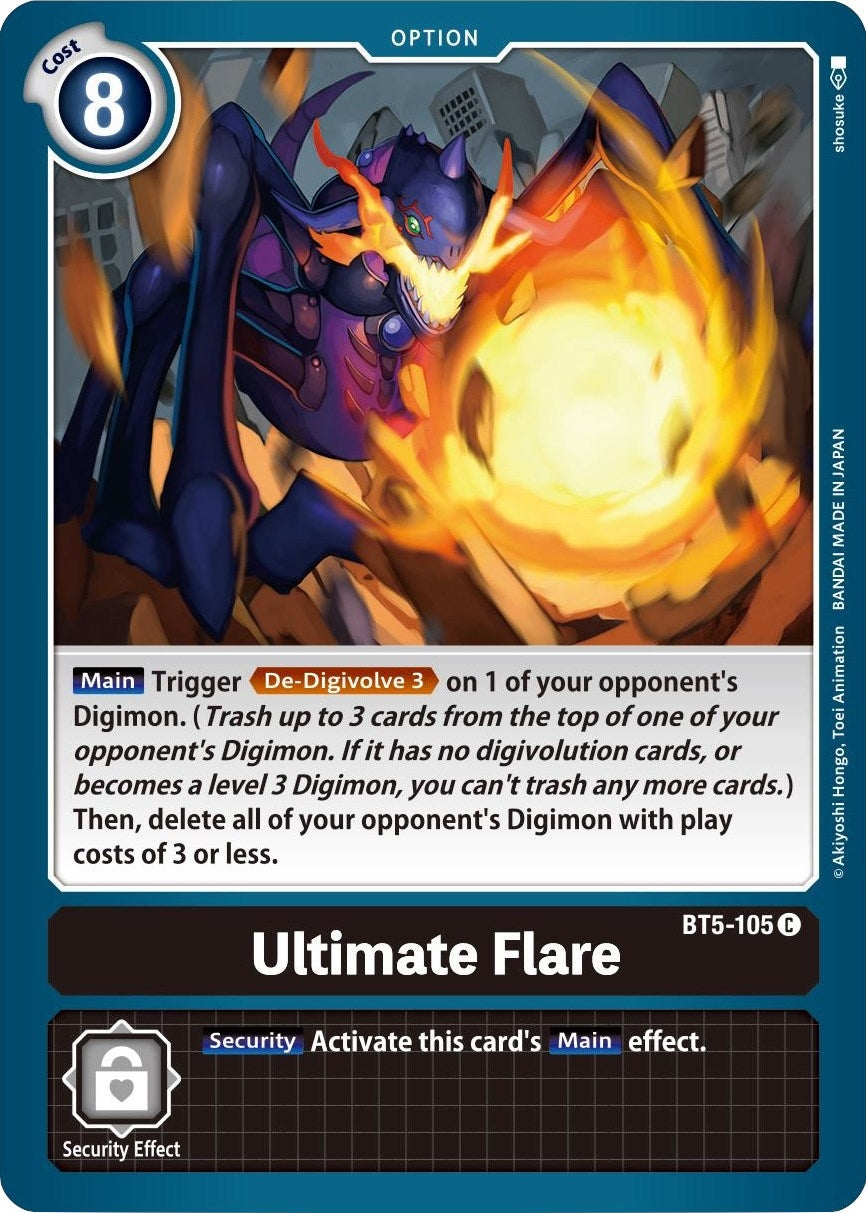 Image for Ultimate Flare (BT5-105 C) (Battle of Omni) - Digimon Card Game