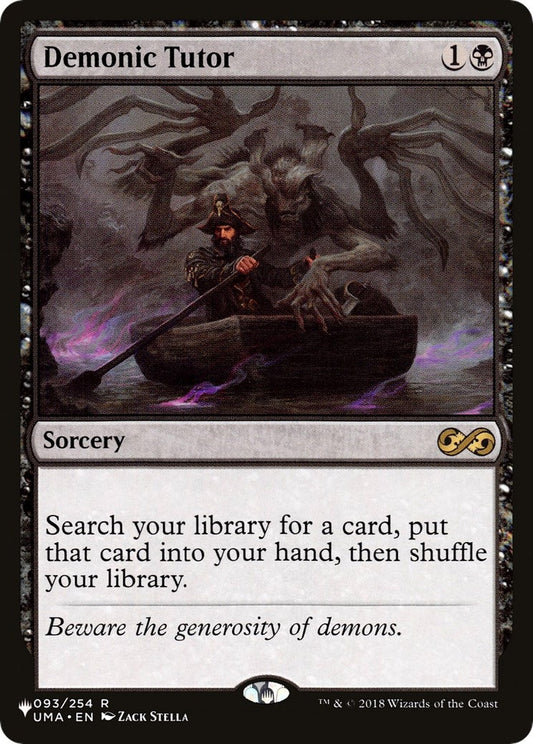 Image for Demonic Tutor (UMA) (093/254) (The List Reprints) - Magic: The Gathering