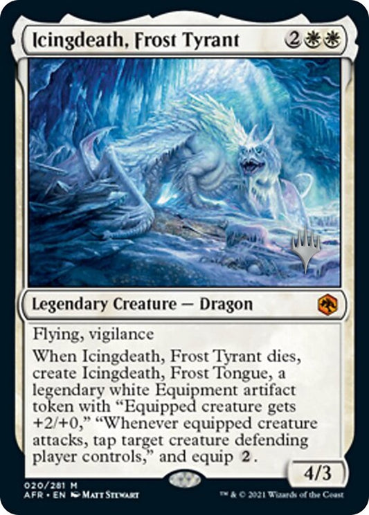 Image for Icingdeath, Frost Tyrant (20) (Promo Pack: Adventures in the Forgotten Realms) - Magic: The Gathering