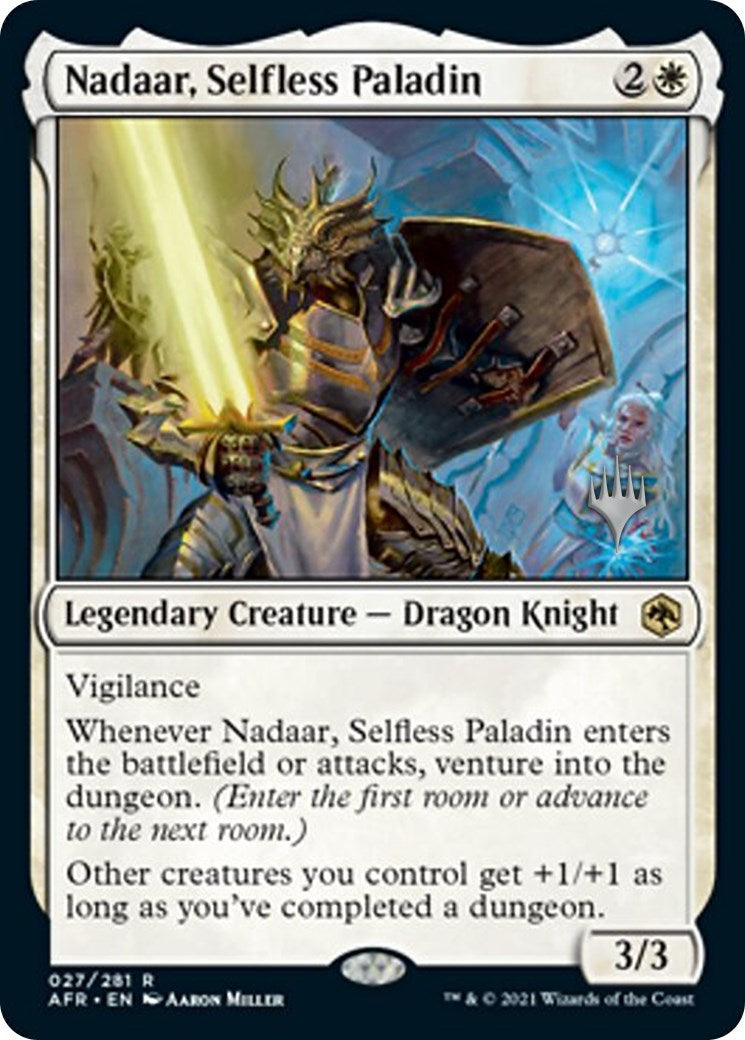Image for Nadaar, Selfless Paladin (27) (Promo Pack: Adventures in the Forgotten Realms) - Magic: The Gathering