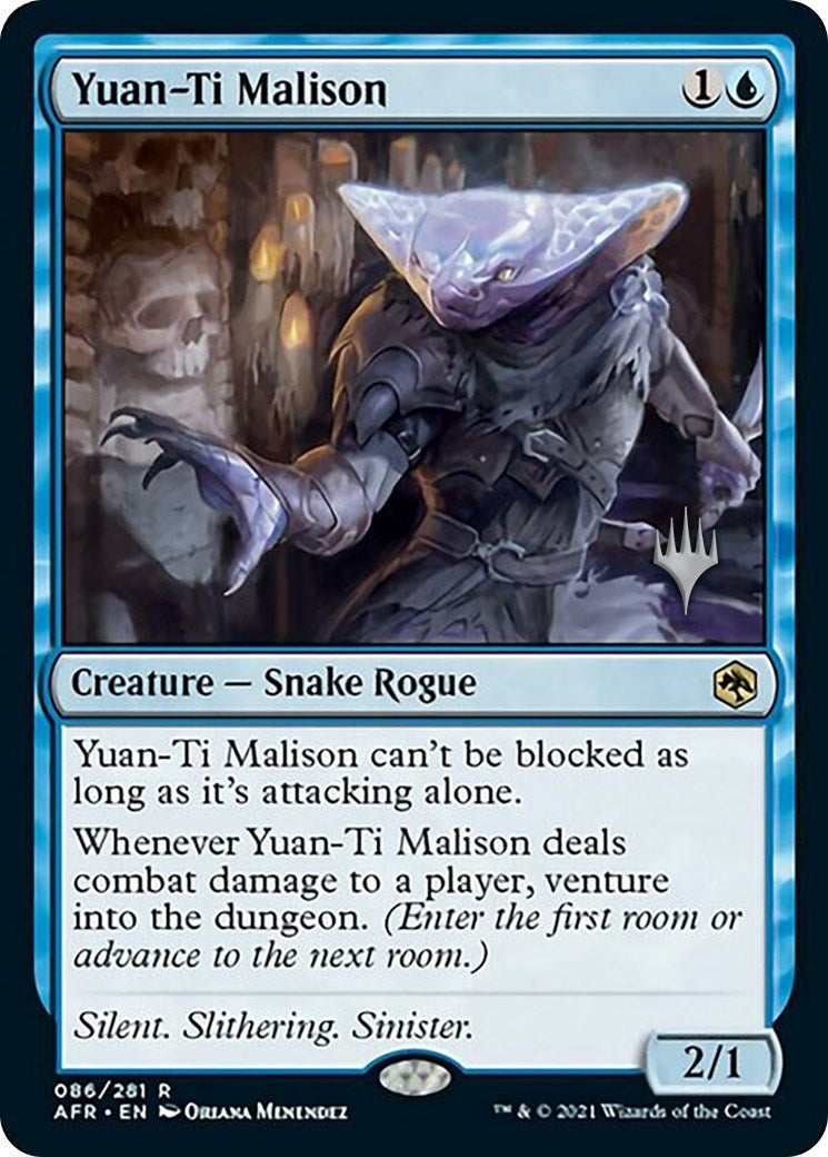 Image for Yuan-Ti Malison (86) (Promo Pack: Adventures in the Forgotten Realms) - Magic: The Gathering