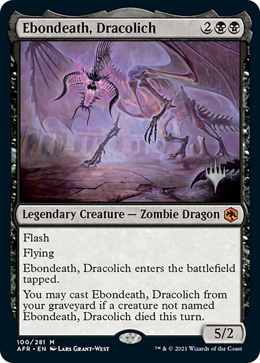 Image for Ebondeath, Dracolich (100) (Promo Pack: Adventures in the Forgotten Realms) - Magic: The Gathering