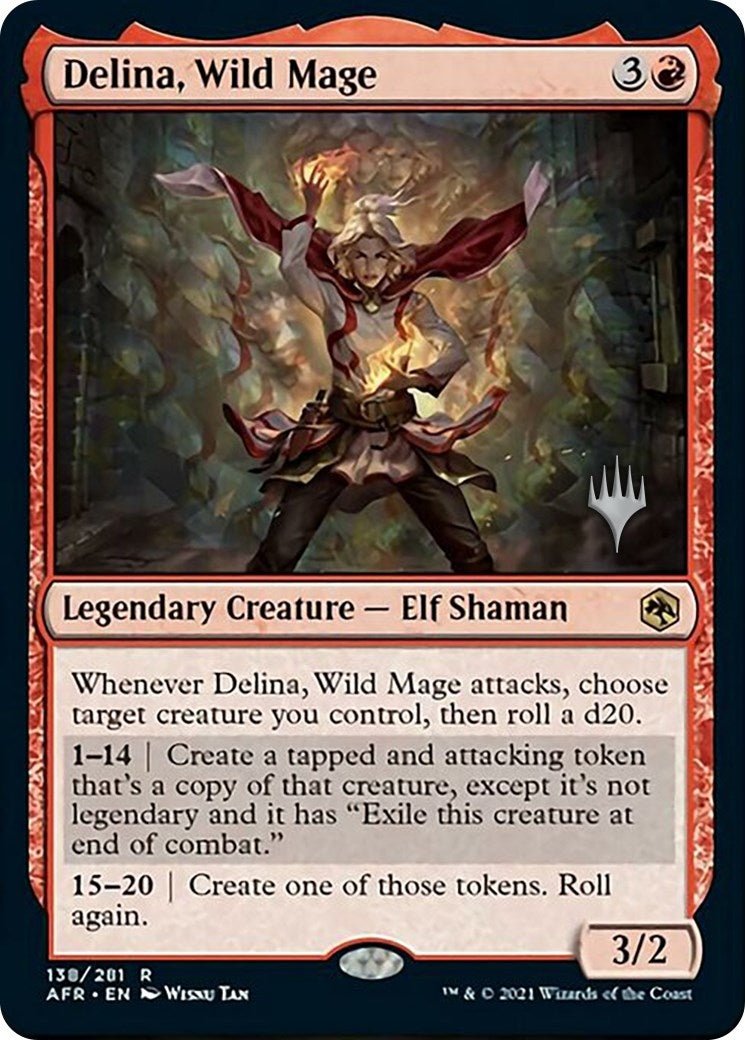 Image for Delina, Wild Mage (138) (Promo Pack: Adventures in the Forgotten Realms) - Magic: The Gathering