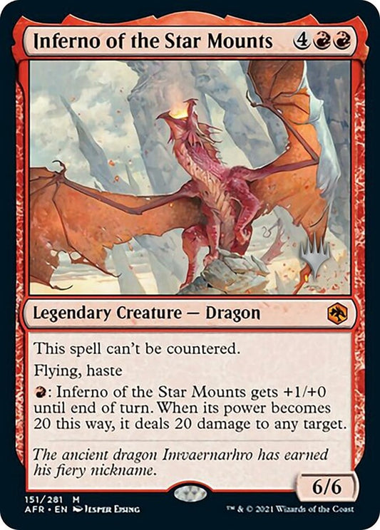 Image for Inferno of the Star Mounts (151) (Promo Pack: Adventures in the Forgotten Realms) - Magic: The Gathering