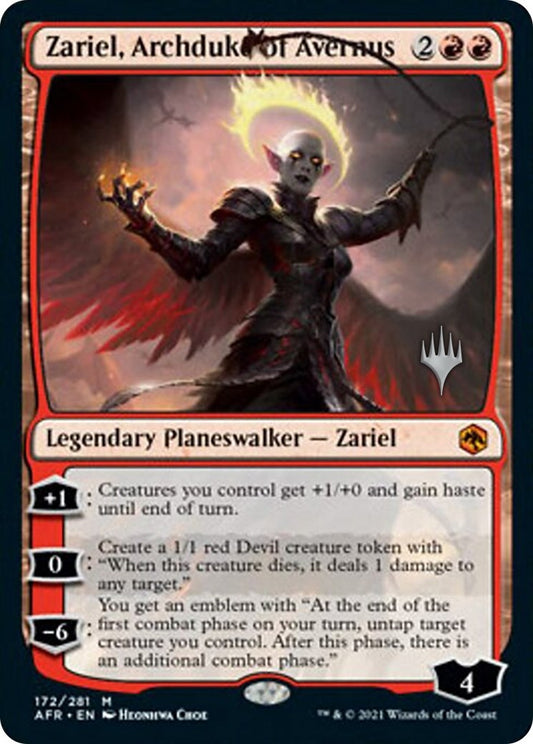 Image for Zariel, Archduke of Avernus (172) (Promo Pack: Adventures in the Forgotten Realms) - Magic: The Gathering
