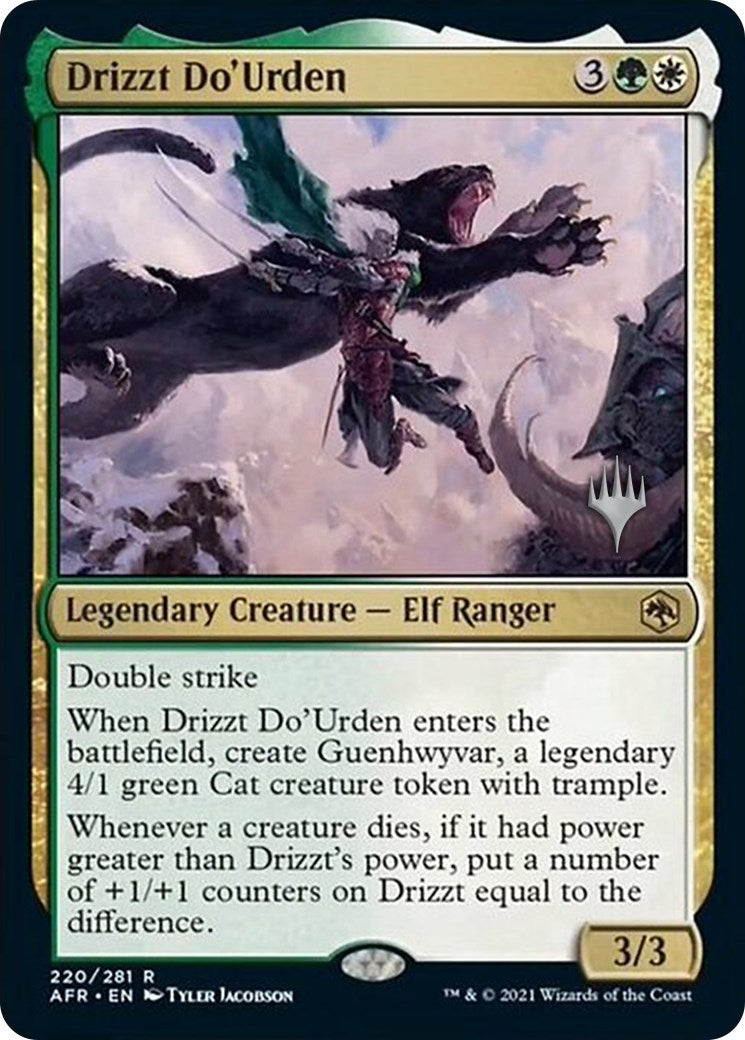Image for Drizzt Do'Urden (220) (Promo Pack: Adventures in the Forgotten Realms) - Magic: The Gathering