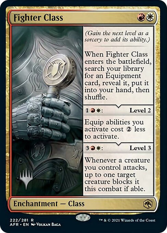 Image for Fighter Class (222) (Promo Pack: Adventures in the Forgotten Realms) - Magic: The Gathering