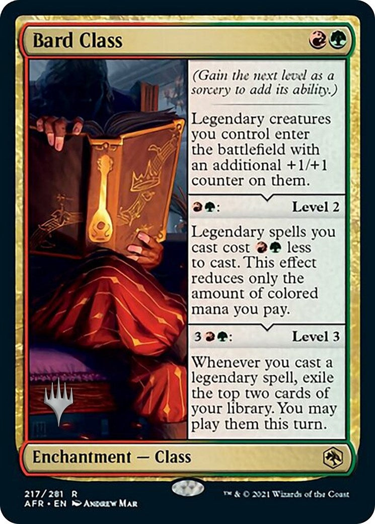 Image for Bard Class (217) (Promo Pack: Adventures in the Forgotten Realms) - Magic: The Gathering