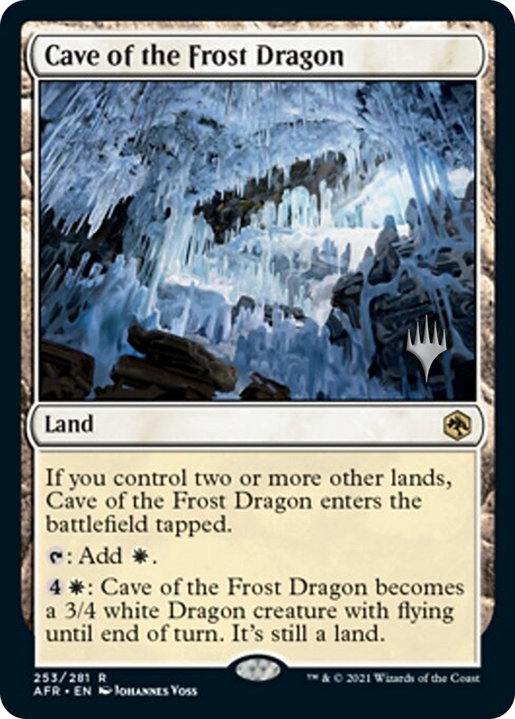 Image for Cave of the Frost Dragon (253) (Promo Pack: Adventures in the Forgotten Realms) - Magic: The Gathering