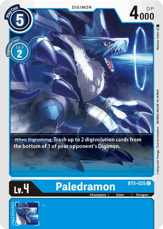 Image for Paledramon (BT5-025 C) (Battle of Omni) - Digimon Card Game