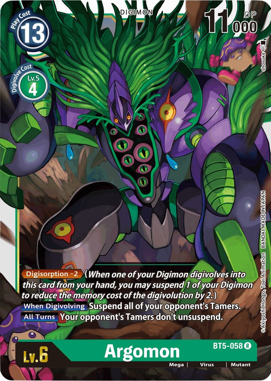 Image for Argomon (BT5-058 R) (Battle of Omni) - Digimon Card Game