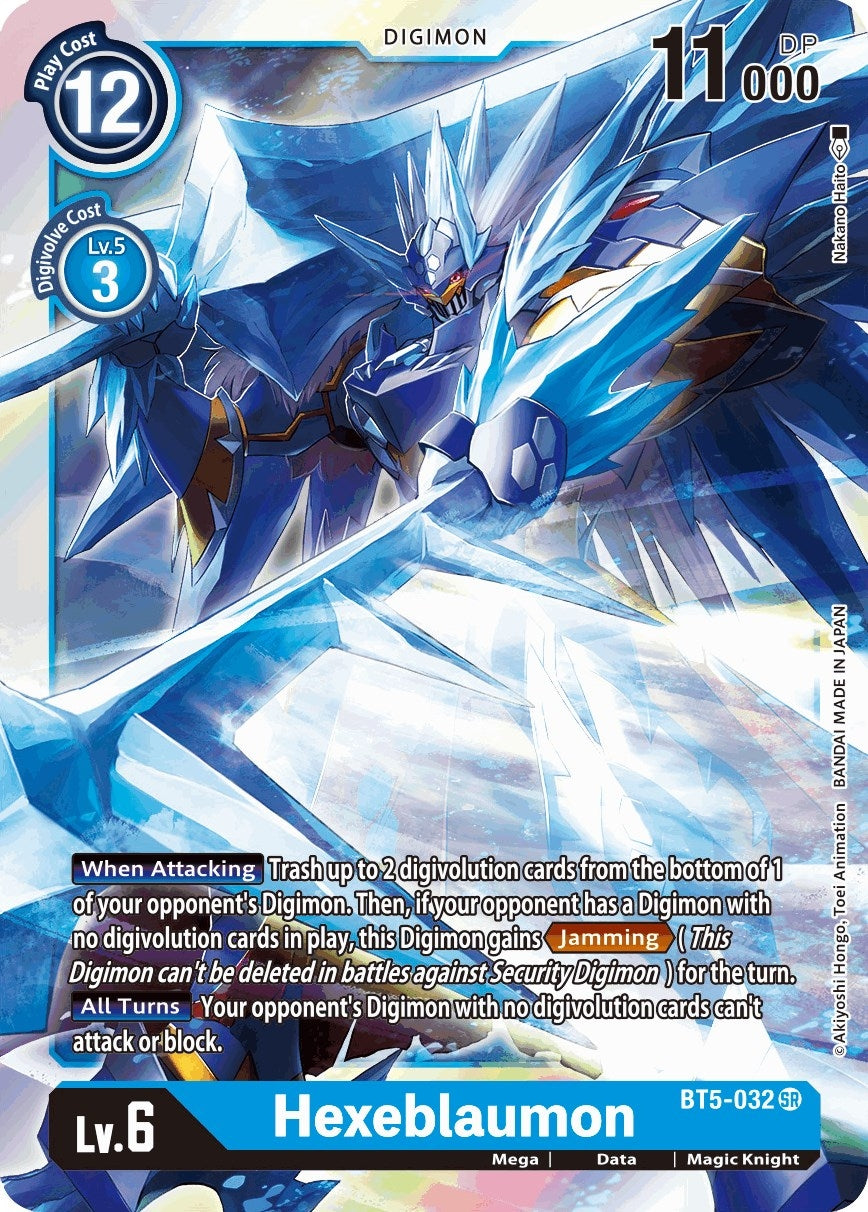 Image for Hexeblaumon (BT5-032 SR) (Battle of Omni) - Digimon Card Game