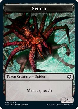 Image for Spider // Vecna Double-Sided Token (7 // 8) (Adventures in the Forgotten Realms) - Magic: The Gathering