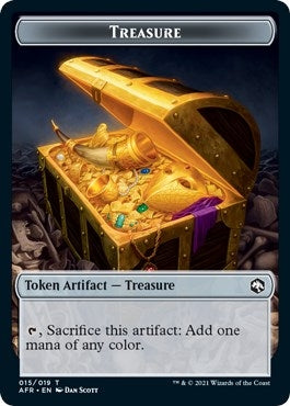 Image for Treasure // Vecna Double-Sided Token (15 // 8) (Adventures in the Forgotten Realms) - Magic: The Gathering