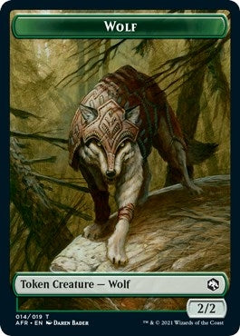 Image for Wolf // Emblem - Mordenkainen Double-Sided Token (14 // 18) (Adventures in the Forgotten Realms) - Magic: The Gathering