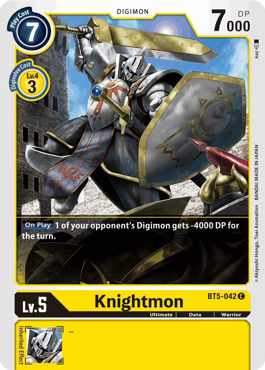 Image for Knightmon (BT5-042 C) (Battle of Omni) - Digimon Card Game