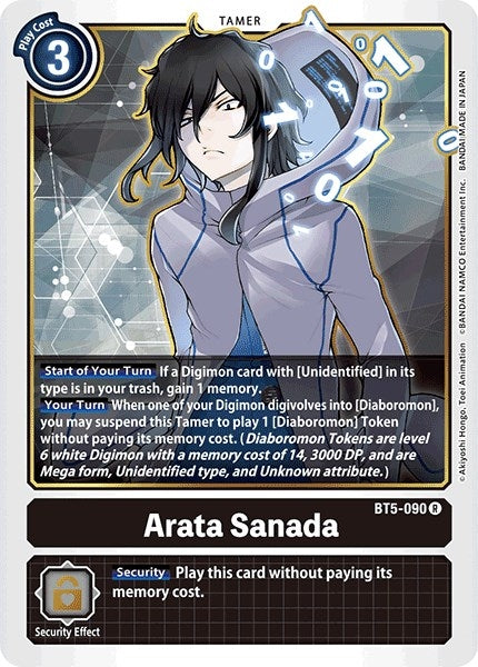 Image for Arata Sanada (BT5-090 R) (Battle of Omni) - Digimon Card Game