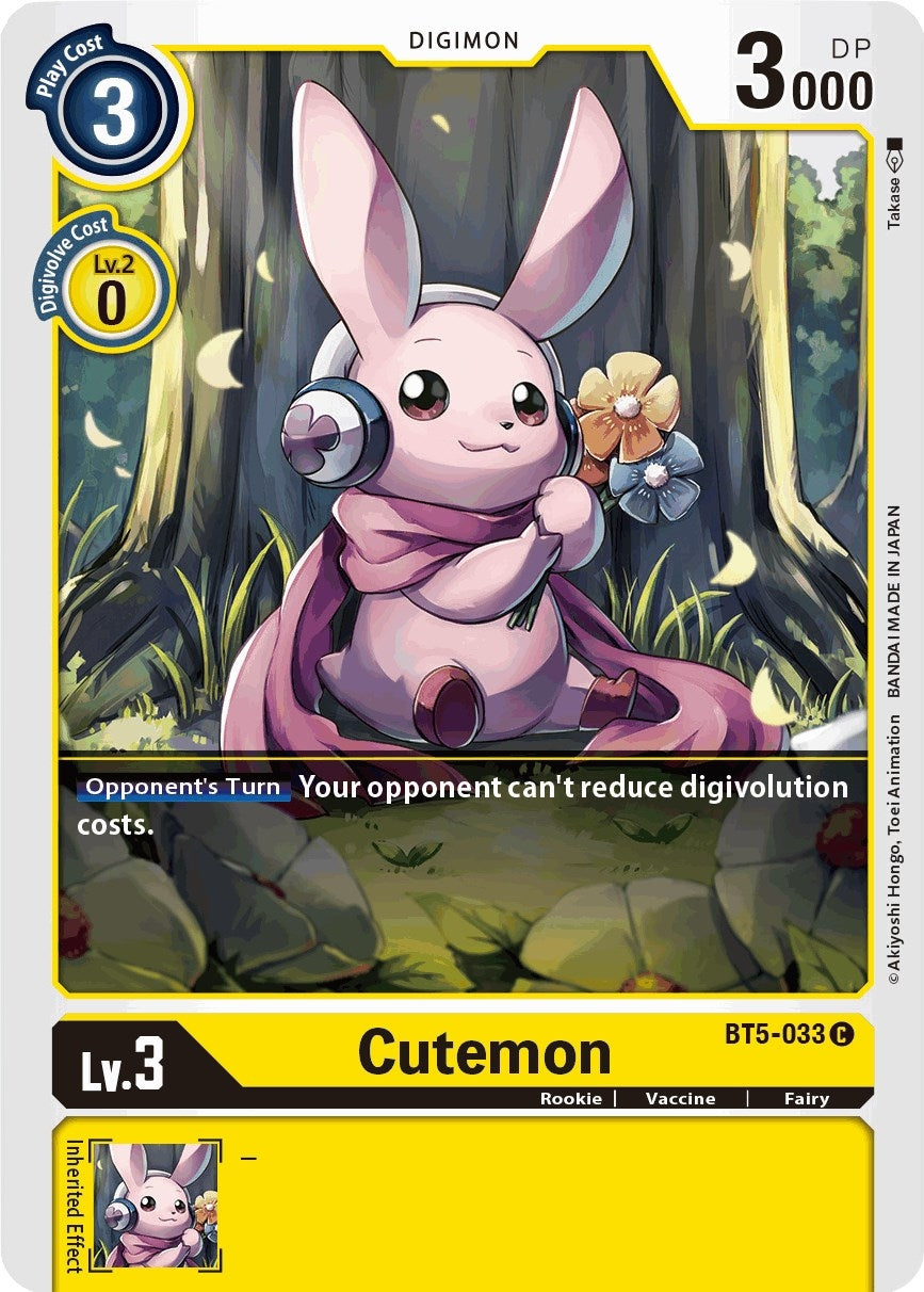 Image for Cutemon (BT5-033 C) (Battle of Omni) - Digimon Card Game