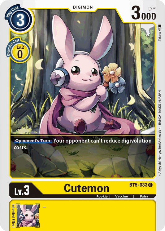 Image for Cutemon (BT5-033 C) (Battle of Omni) - Digimon Card Game