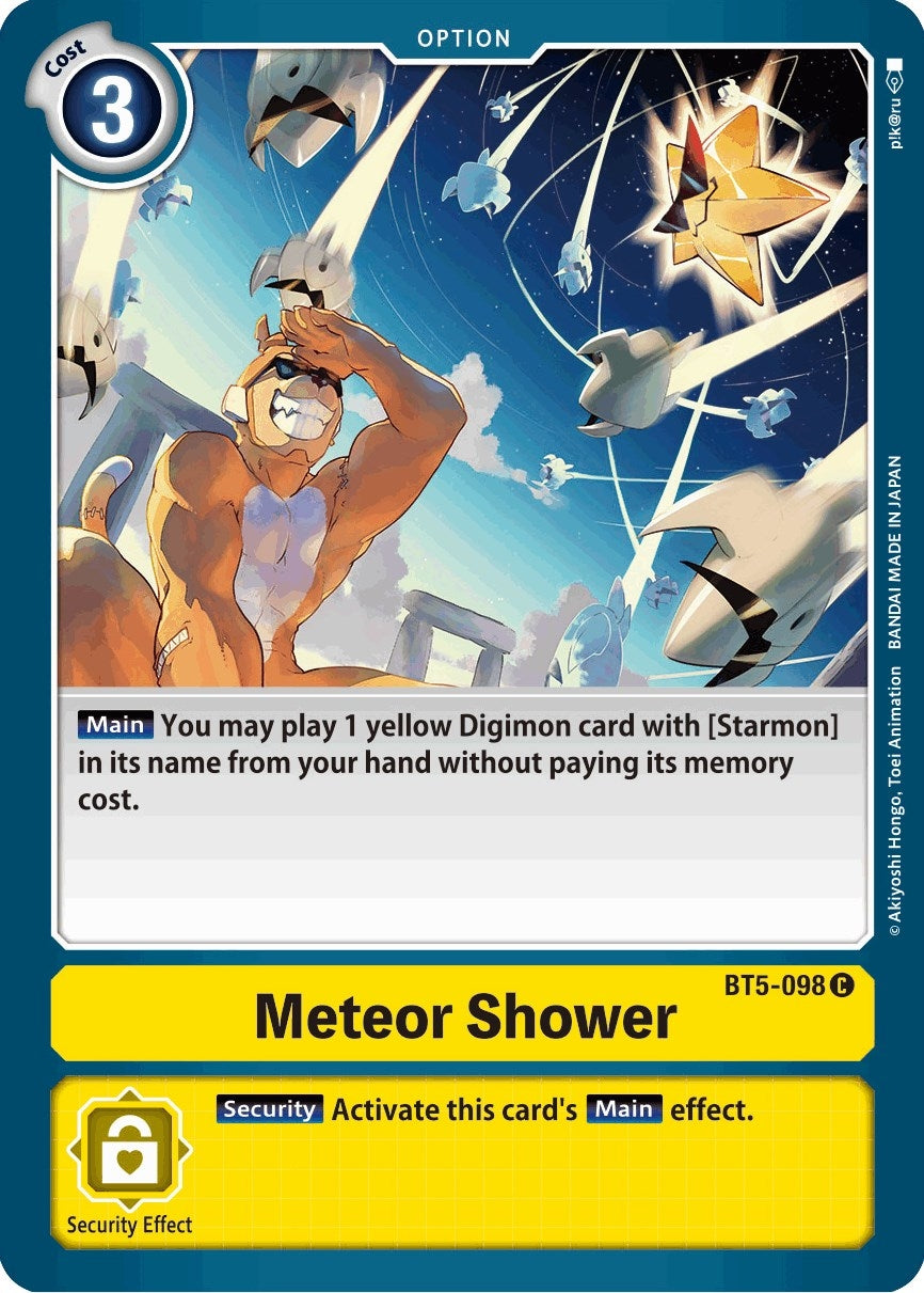 Image for Meteor Shower (BT5-098 C) (Battle of Omni) - Digimon Card Game