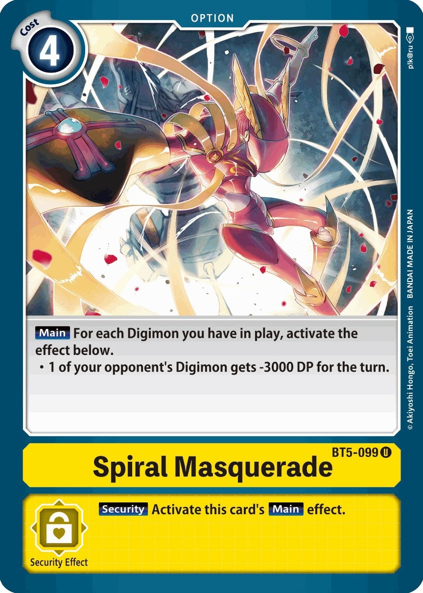 Image for Spiral Masquerade (BT5-099 U) (Battle of Omni) - Digimon Card Game