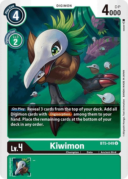 Image for Kiwimon (BT5-049 U) (Battle of Omni) - Digimon Card Game