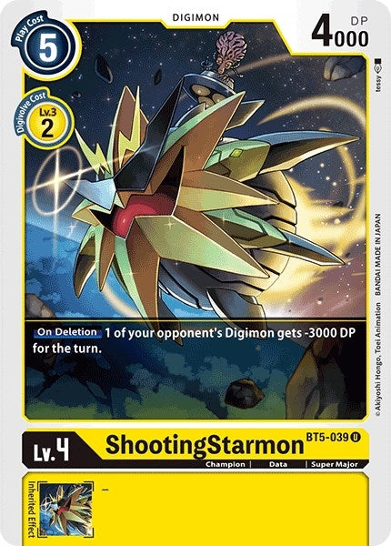 Image for ShootingStarmon (BT5-039 U) (Battle of Omni) - Digimon Card Game