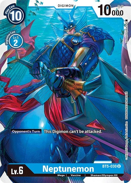 Image for Neptunemon (BT5-030 U) (Battle of Omni) - Digimon Card Game