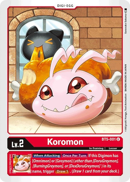 Image for Koromon (BT5-001 U) (Battle of Omni) - Digimon Card Game