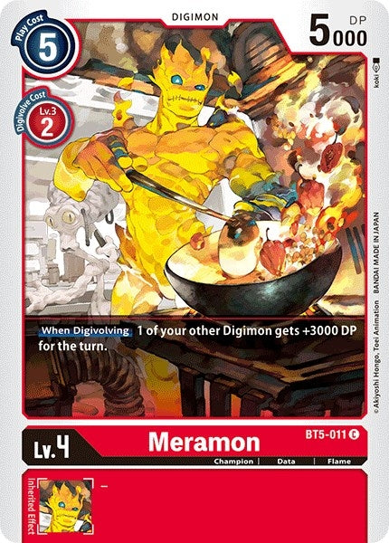 Image for Meramon (BT5-011 C) (Battle of Omni) - Digimon Card Game