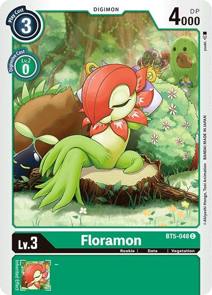 Image for Floramon (BT5-048 C) (Battle of Omni) - Digimon Card Game