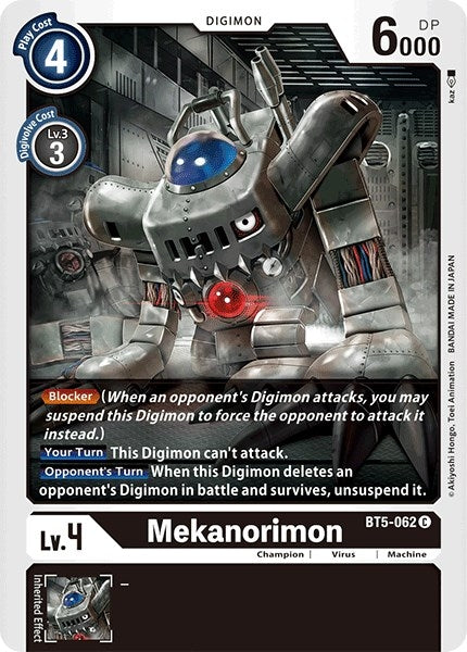 Image for Mekanorimon (BT5-062 C) (Battle of Omni) - Digimon Card Game