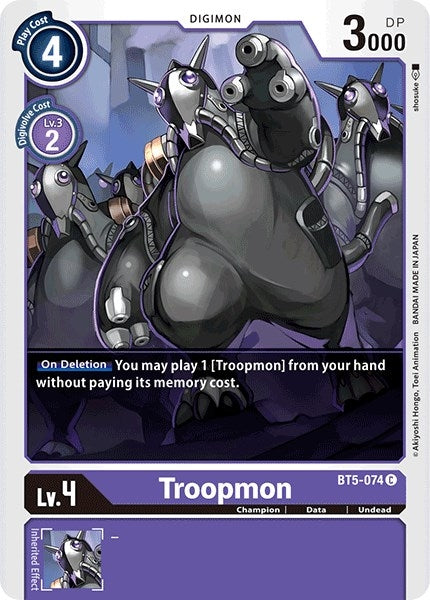 Image for Troopmon (BT5-074 C) (Battle of Omni) - Digimon Card Game