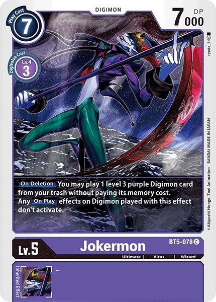Image for Jokermon (BT5-078 C) (Battle of Omni) - Digimon Card Game