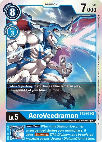 Image for AeroVeedramon - BT2-028 (Battle of Omni Pre-Release) (BT2-028 R) (Release Special Booster 1.0) - Digimon Card Game