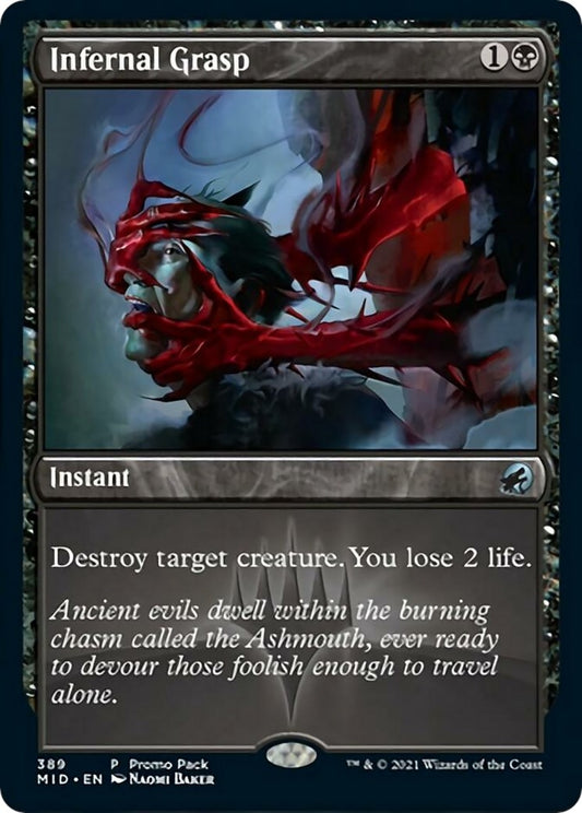 Image for Infernal Grasp (389) (Promo Pack: Innistrad: Midnight Hunt) - Magic: The Gathering