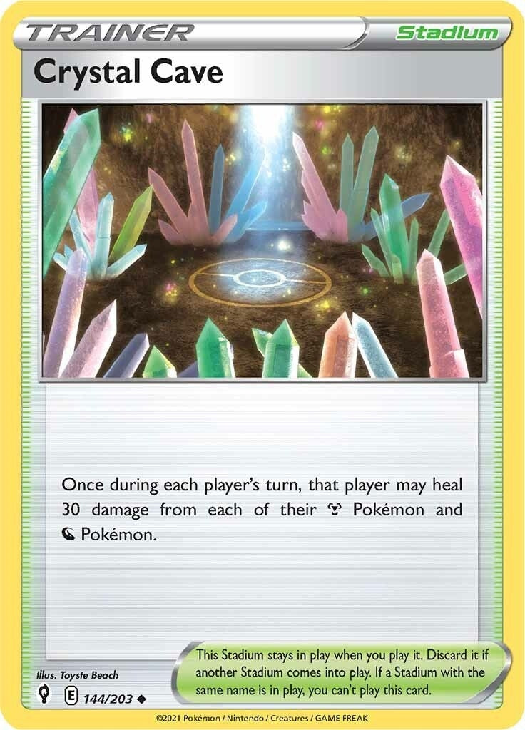 Image for Crystal Cave (144/203) (SWSH07: Evolving Skies) - Pokemon