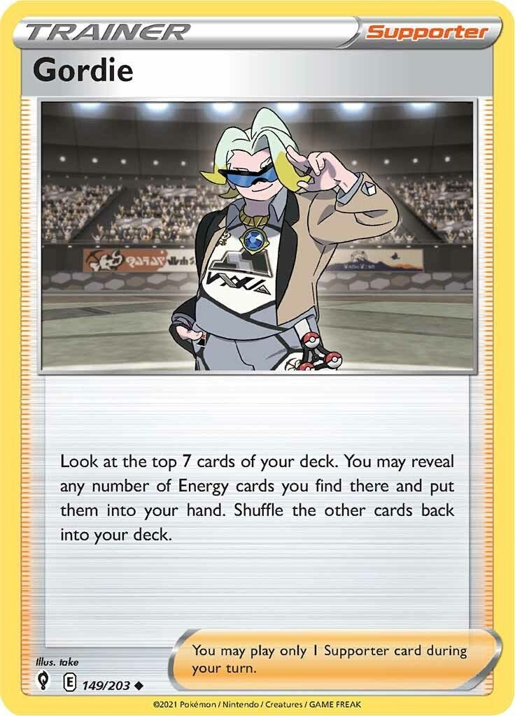 Image for Gordie (149/203) (SWSH07: Evolving Skies) - Pokemon