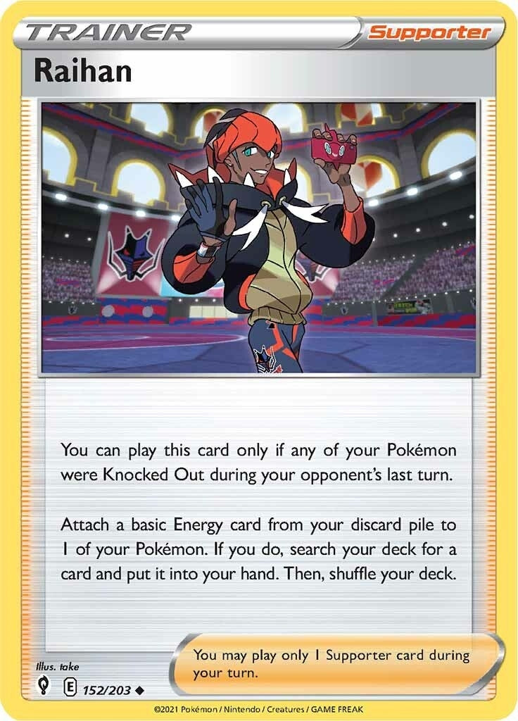 Image for Raihan (152/203) (SWSH07: Evolving Skies) - Pokemon