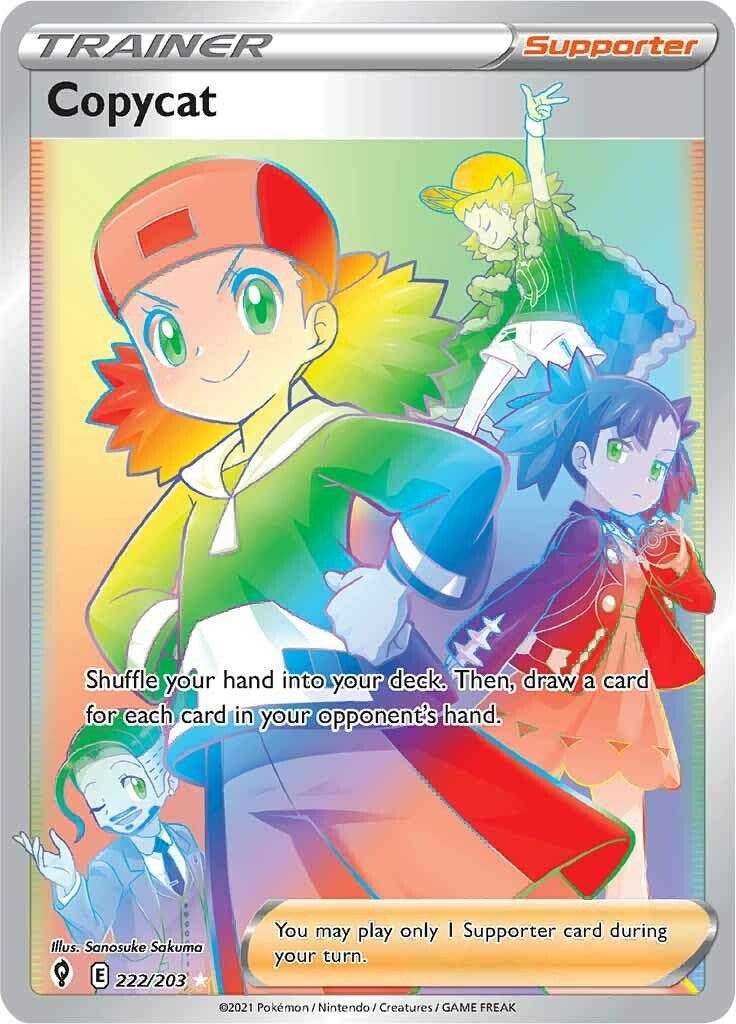 Image for Copycat (Secret) (222/203) (SWSH07: Evolving Skies) - Pokemon