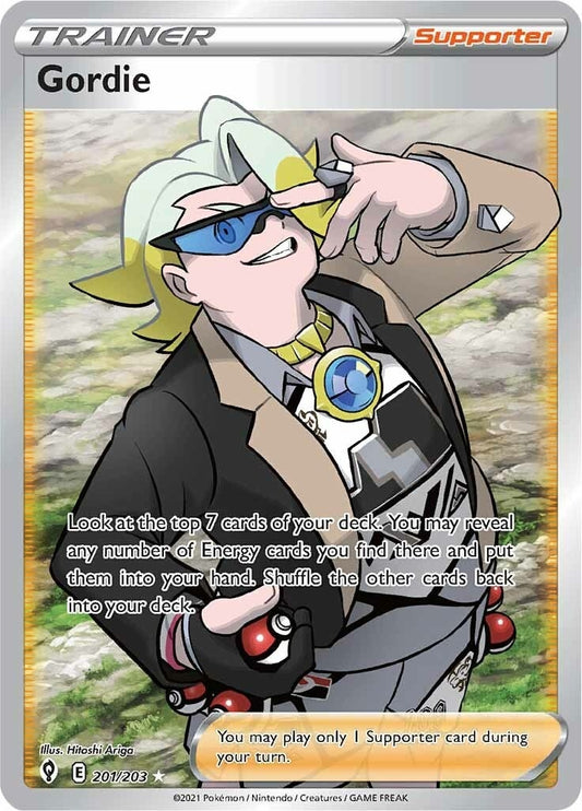 Image for Gordie (Full Art) (201/203) (SWSH07: Evolving Skies) - Pokemon