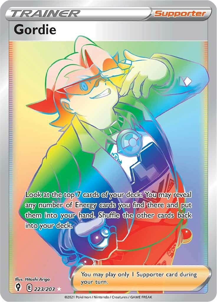 Image for Gordie (Secret) (223/203) (SWSH07: Evolving Skies) - Pokemon