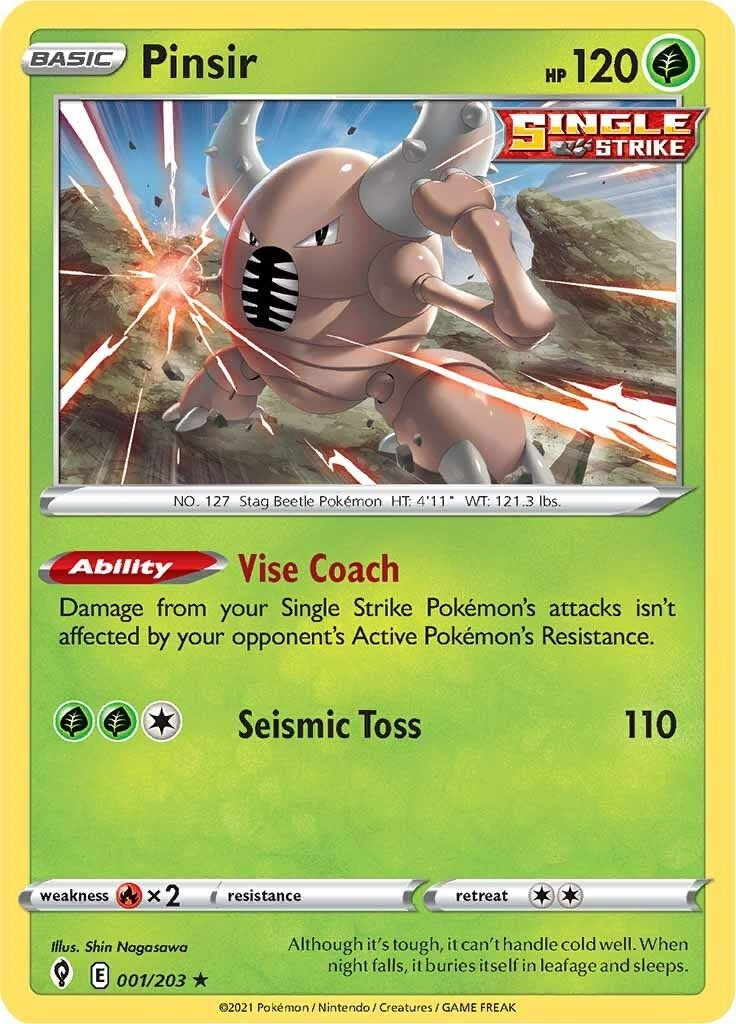 Image for Pinsir (001/203) (SWSH07: Evolving Skies) - Pokemon