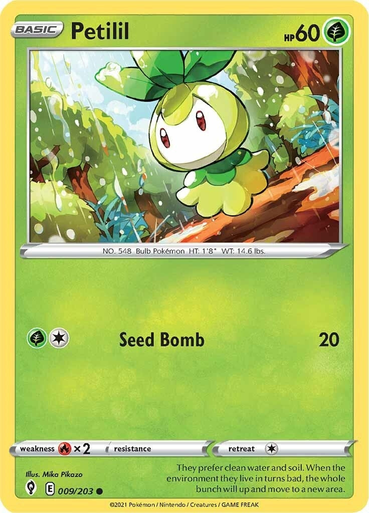 Image for Petilil (009/203) (SWSH07: Evolving Skies) - Pokemon