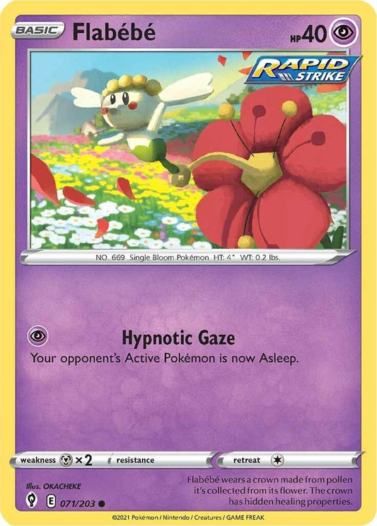 Image for Flabebe (071/203) (SWSH07: Evolving Skies) - Pokemon