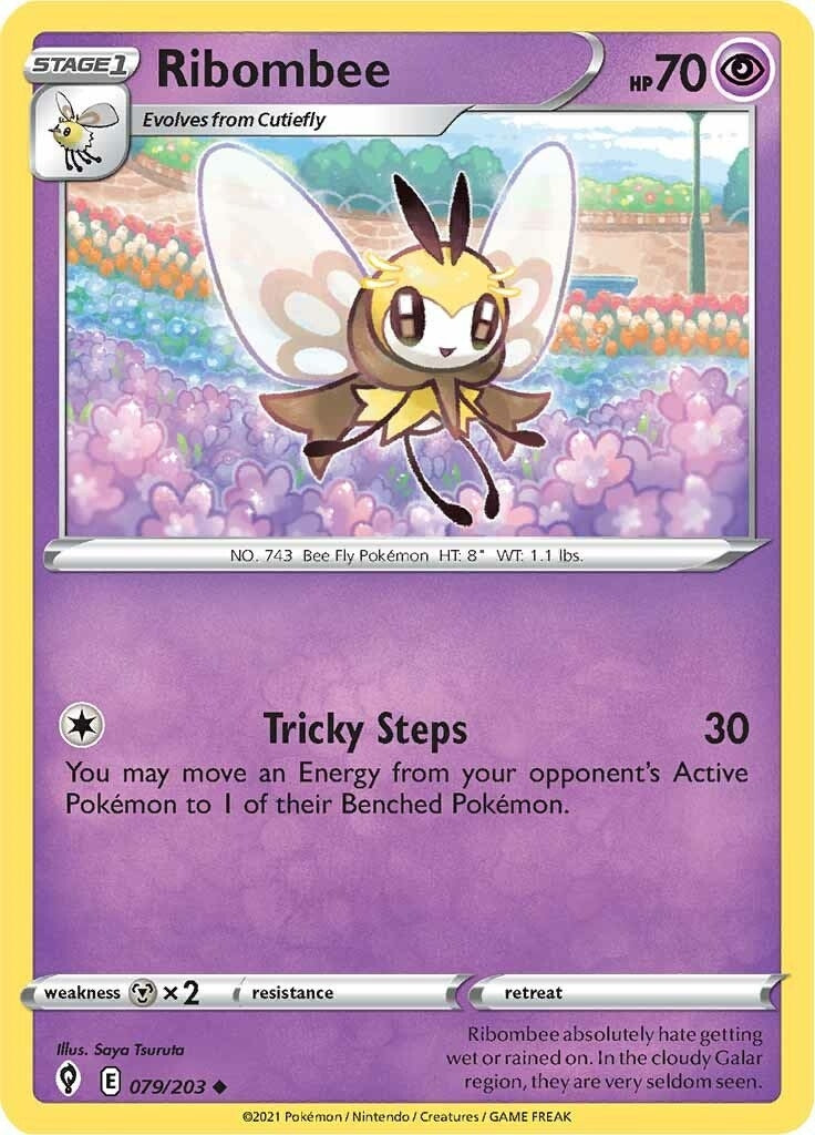 Image for Ribombee (079/203) (SWSH07: Evolving Skies) - Pokemon