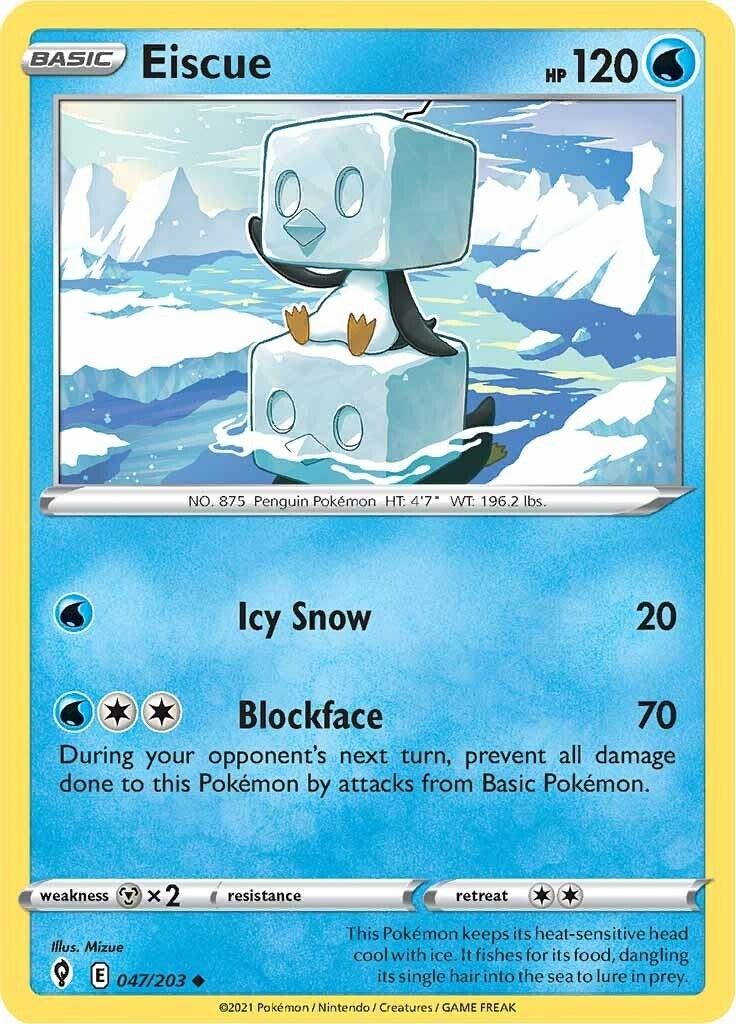 Image for Eiscue (047/203) (SWSH07: Evolving Skies) - Pokemon