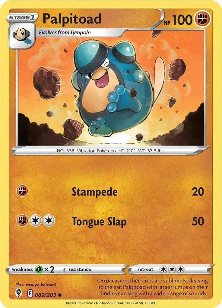 Image for Palpitoad (089/203) (SWSH07: Evolving Skies) - Pokemon