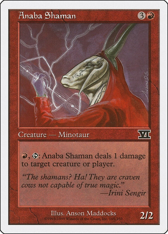 Image for Anaba Shaman (165) (Classic Sixth Edition) - Magic: The Gathering