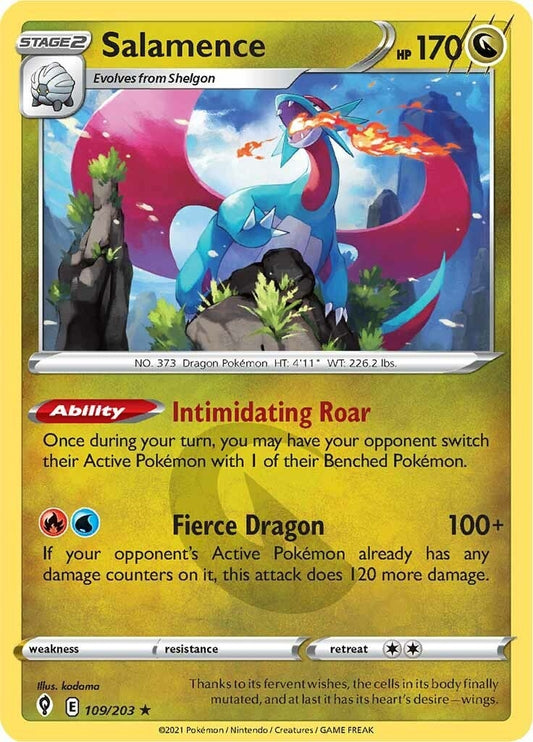 Image for Salamence (109/203) (SWSH07: Evolving Skies) - Pokemon